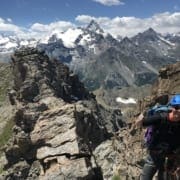 Via Ferrata Monte Emilius – op de top Via Ferrata Monte Emilius - op de top