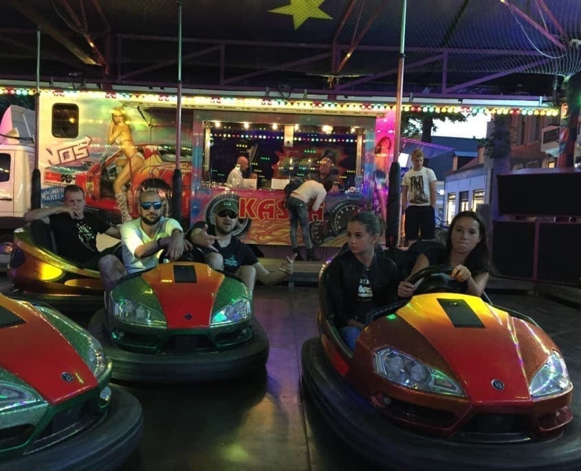 De onvermijdelijke botsauto's op de Oisterwijkse kermis.