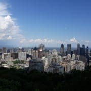 montreal-uitzicht Uitzicht van le Mont Royal