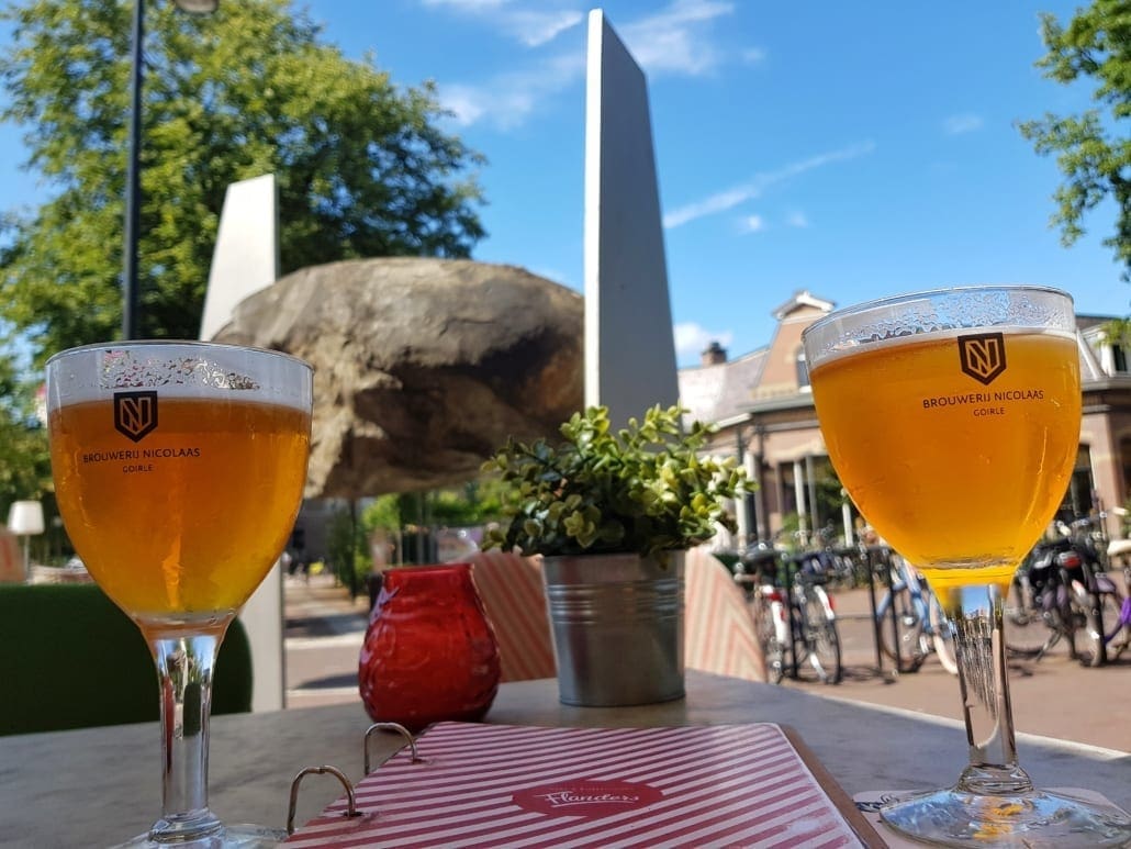 Trappistenroute: op terras bij Flanders