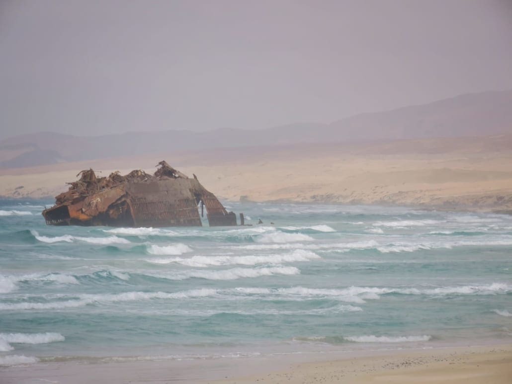 Scheepswrak op Costa de Boa Esperança