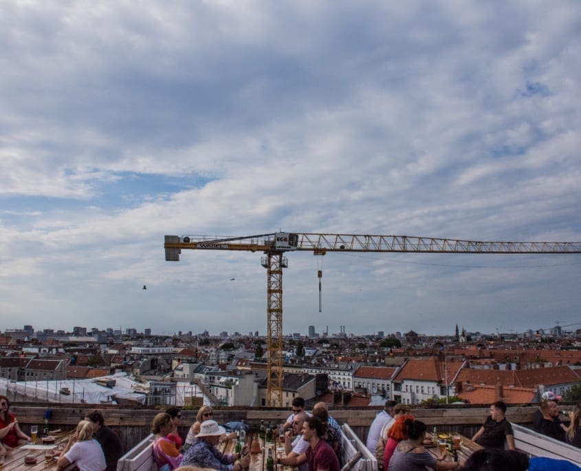 Een nogal gemankeerd uitzicht over Berlijn vanuit Klunkerkranich
