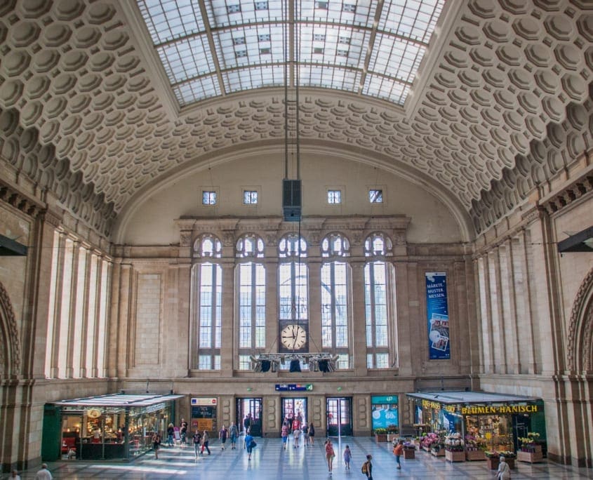 Het fraaie Leipzig Centraal Station