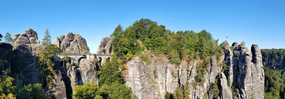 Bastei in de Sächsische Schweiz