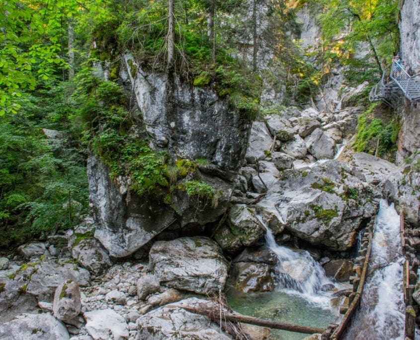 Machtige natuur in de Polatschlücht