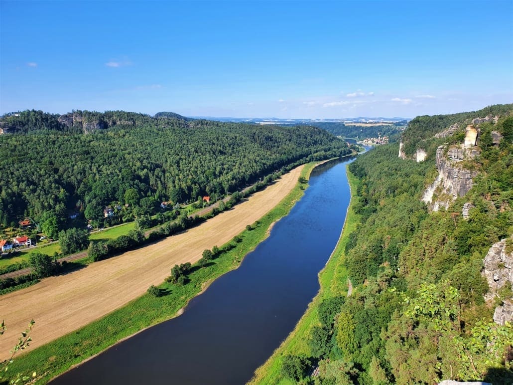 Elbe in de Sächsische Schweiz