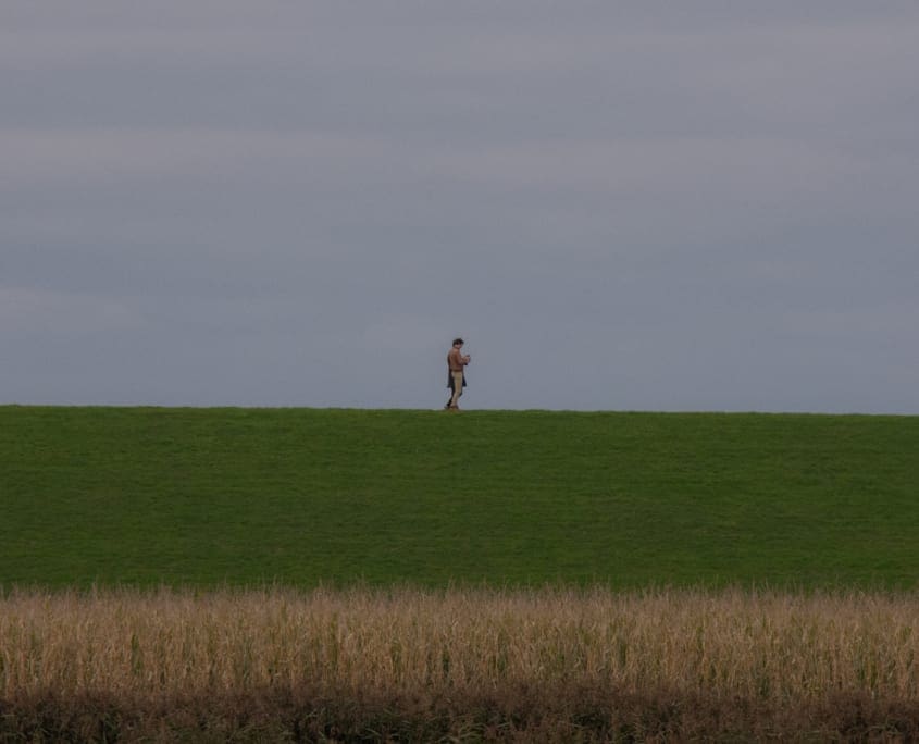 Heel veel rechte lijnen.
