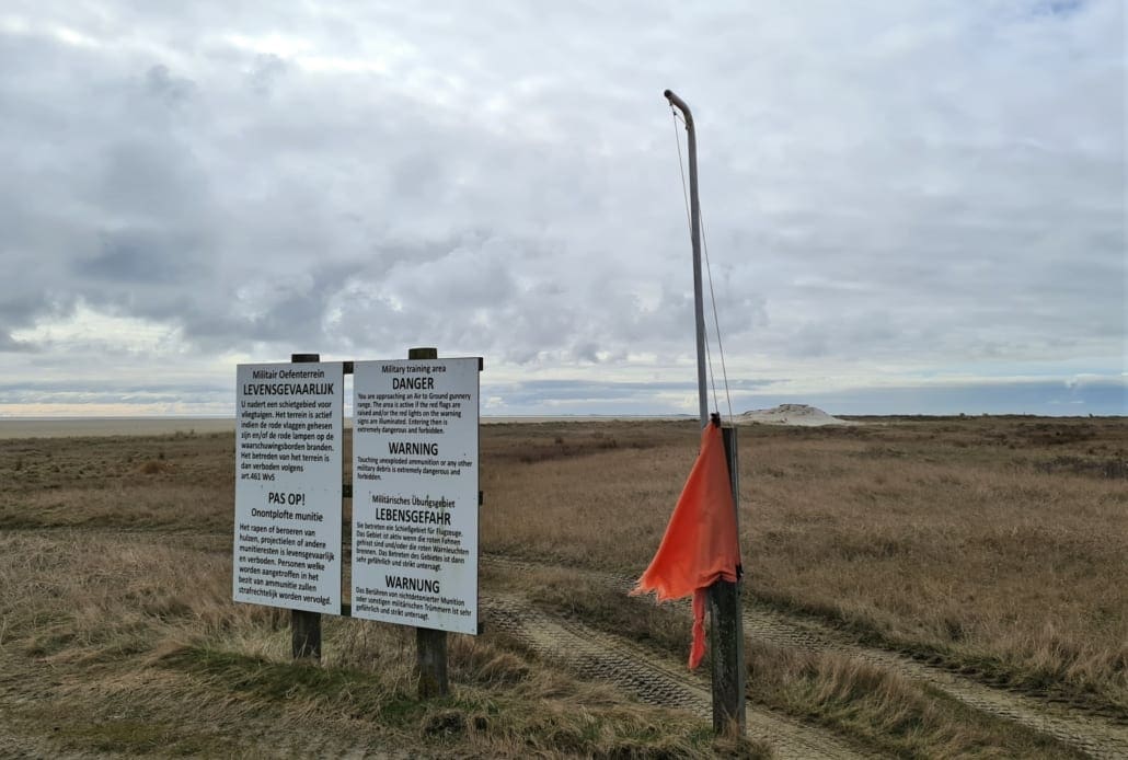 Militair oefenterrein op de Vliehors