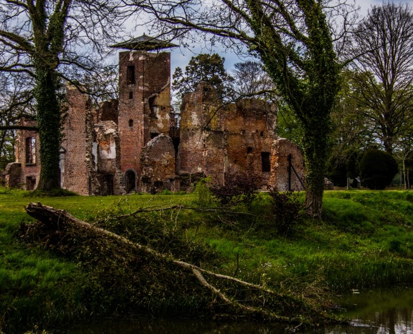 De ruïnes van Kasteel Bleijenbeek.