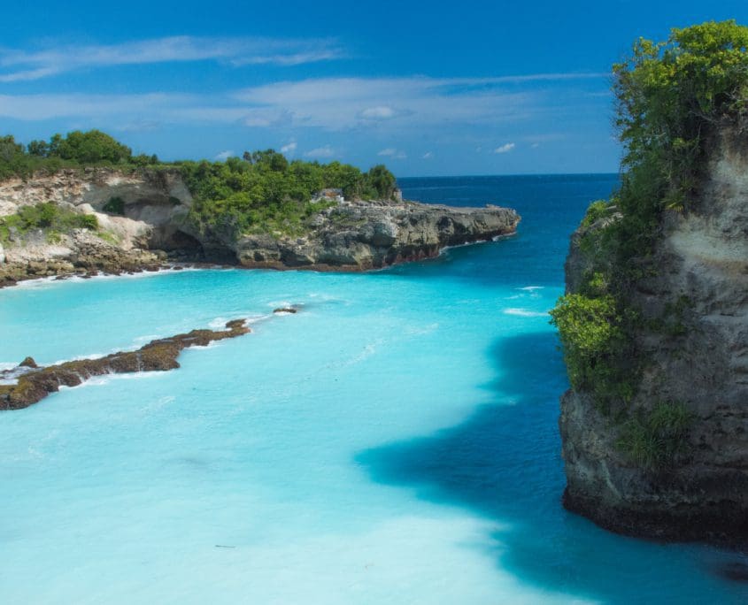 De Blue Lagoon: duidelijk waarom die zo heet.