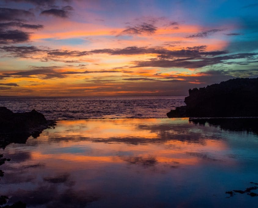 De laatste foto met mijn camera. De zee leek zo rustig...