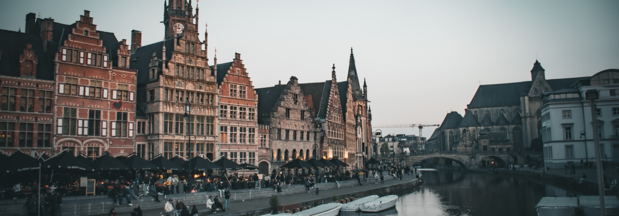 De oude haven van Gent; heerlijk om even rond te hangen.